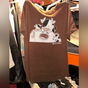 Cow eating steak shirt
